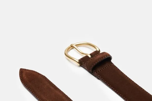 Gürtel>MORJAS The Belt MediumBrownSuede