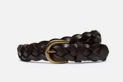 Gürtel>MORJAS The Belt BrownWideBraided