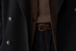 Gürtel>MORJAS The Belt BrownWideBraided