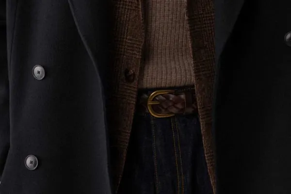 Gürtel>MORJAS The Belt BrownWideBraided