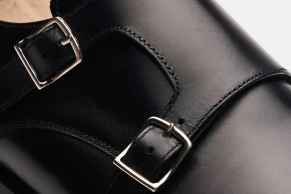 Monk Strap>MORJAS The Double Monkstrap BlackCalf