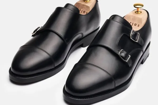 Monk Strap>MORJAS The Double Monkstrap BlackCalf