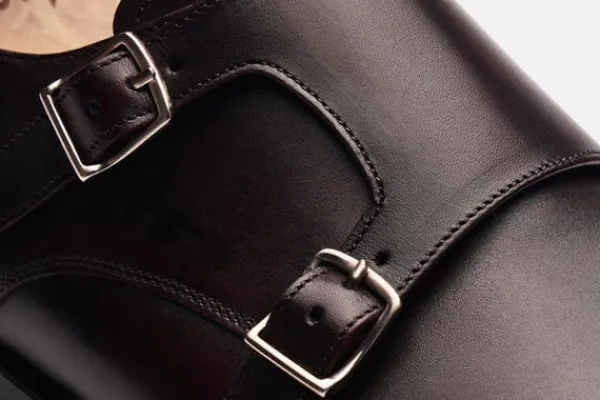 Monk Strap>MORJAS The Double Monkstrap BurgundyCalf