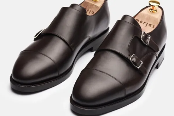 Monk Strap>MORJAS The Double Monkstrap BrownCalf