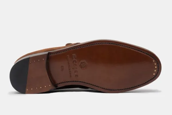 Monk Strap>MORJAS The Double Monkstrap MediumBrownSuede