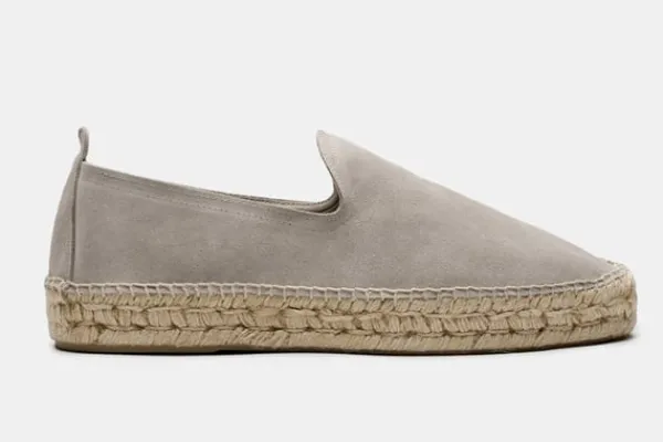 Espadrille>MORJAS The Espadrille LightGreySuede