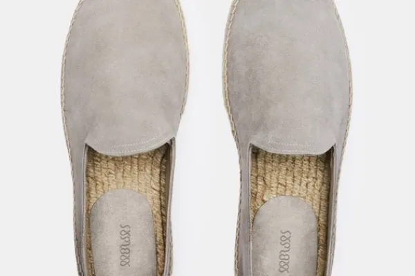 Espadrille>MORJAS The Espadrille LightGreySuede