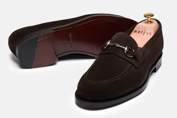 Loafers>MORJAS The Horsebit Loafer BrownSuede