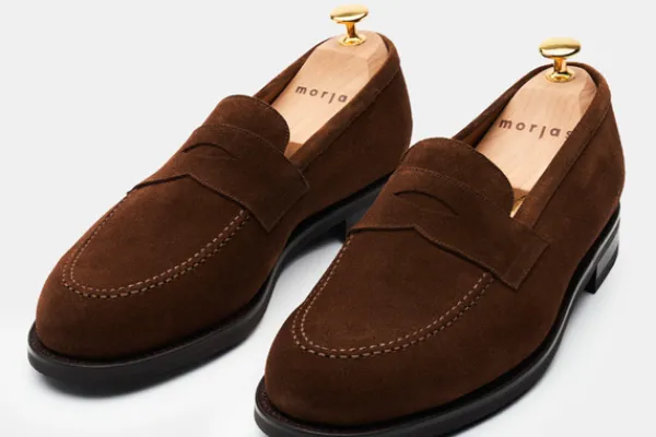 Loafers>MORJAS The Penny Loafer MediumBrownSuede