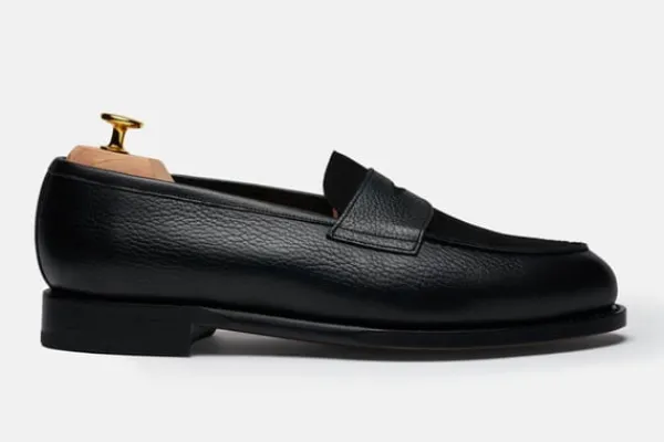 Loafers>MORJAS The Penny Loafer BlackGrainu&BlackSuede