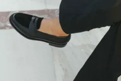 Loafers>MORJAS The Penny Loafer BlackGrainu&BlackSuede