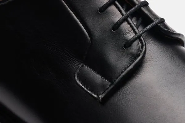 Derby>MORJAS The Plain Toe Blucher BlackCalf