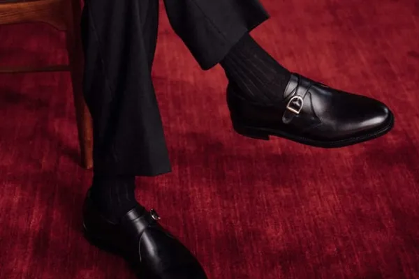 Monk Strap>MORJAS The Single Monkstrap BlackCalf