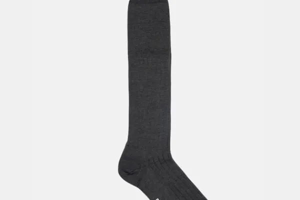 Socken>MORJAS The Sock MidGreyRibbed