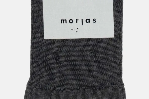 Socken>MORJAS The Sock MidGreyRibbed